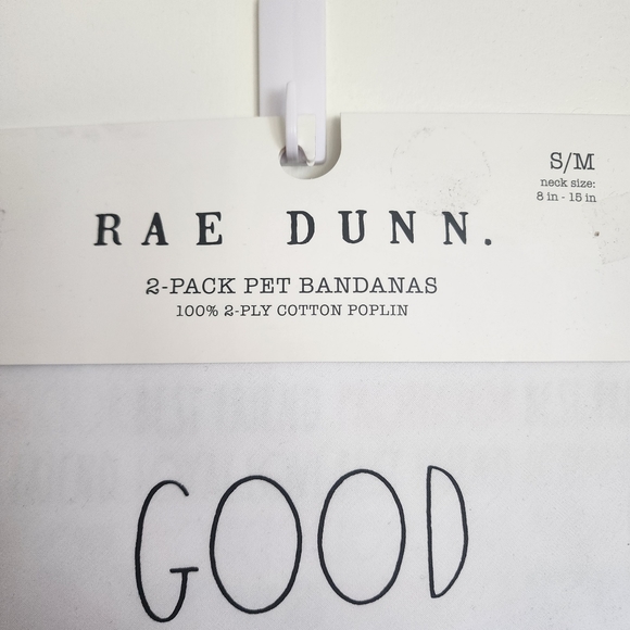 Rae Dunn Good Girl Pet Bandanna 2-Pack S / M - Picture 3 of 10